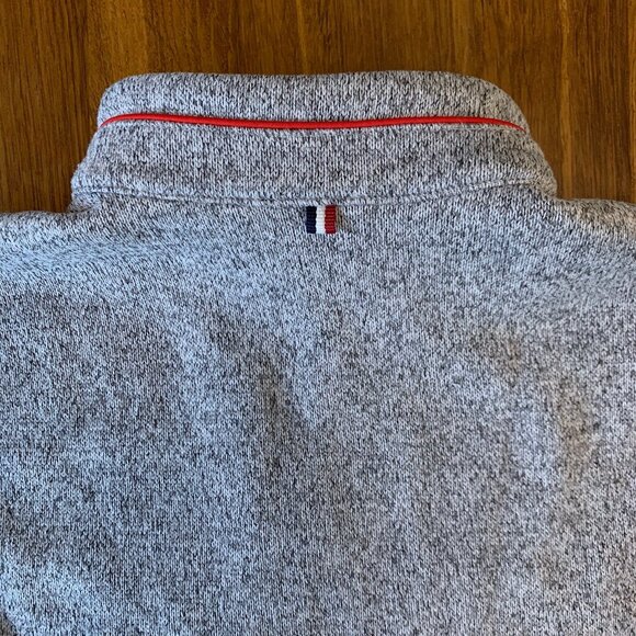 EIDER Fleece Pullover Women's Small S Red & Gray 1/4 Zip Winter Better Sweater - Picture 6 of 8